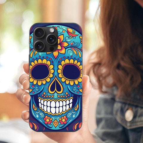 Skull Floral Case for iPhone 15 Pro Max