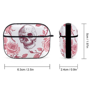 Skull And Pink Roses Apple AirPods Pro Headphone Cover