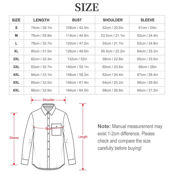 Men's Tribal Skulls Pattern Long Sleeve Flap Pocket Shirt