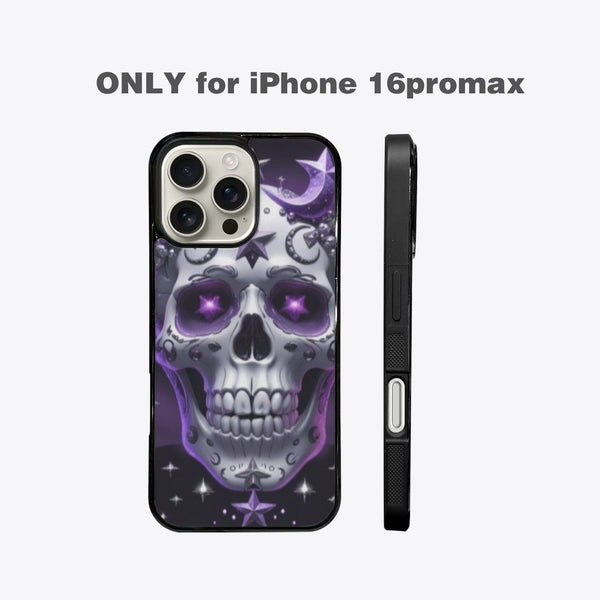 Skulls With Starry Moons, and Mystical Symbols Case for iPhone 16 Pro Max