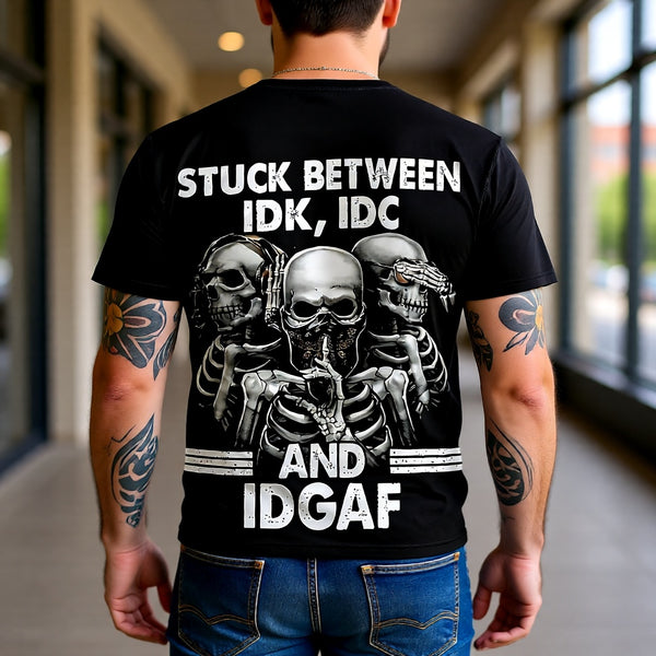 Men’s Lightweight Skull Print T-Shirt – Breathable Dark Aesthetic Streetwear