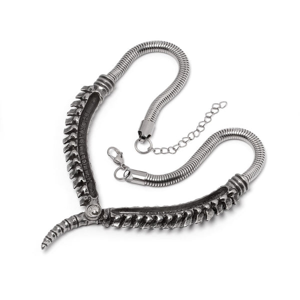 Boneframe Thoracic Collar Necklace – Gothic Ribcage Statement Piece