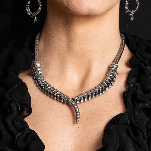 The Cross of Deep Devotion Black Rosifix Necklace – Everything