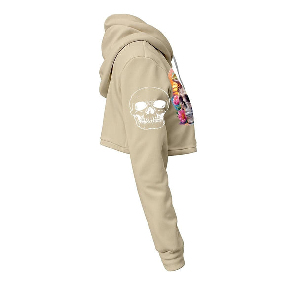 Women's Skull And Lizard Cropped Hoodie 12 Colors