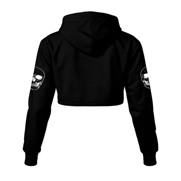 Women's Skull And Lizard Cropped Hoodie 12 Colors