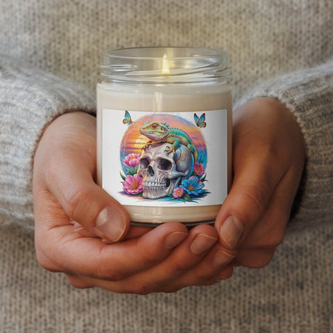 Skull Lizard Scented Soy Candle