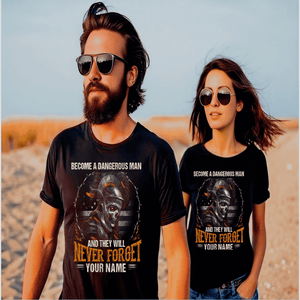 Become A Dangerous... Short Sleeve Skull T-Shirt For Men & Women