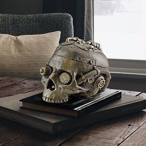 Steampunk Skull Containment Vessel To Hold Your Treasures