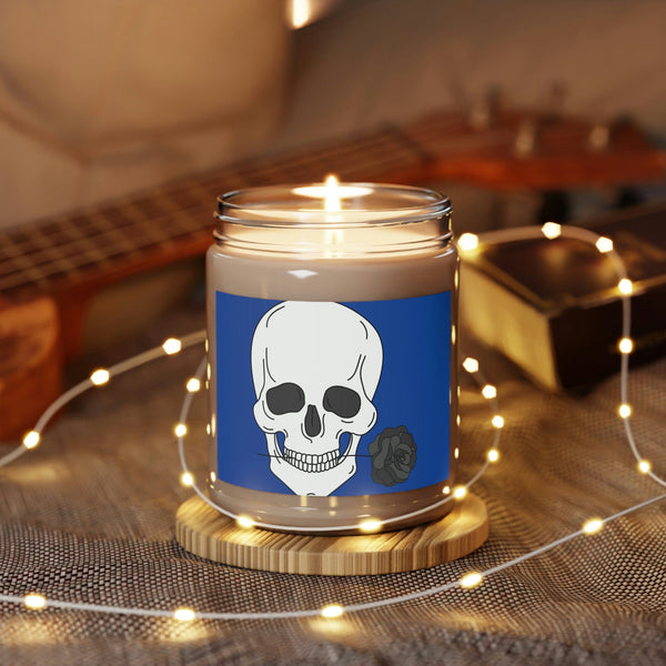 Skull Holding Rose Scented Candles 3 Scents