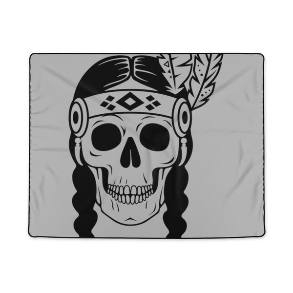 Indian Skull Polyester Blanket