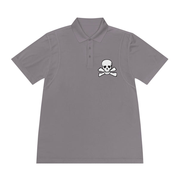 Men's Skull Crossbones Sport Polo Shirt