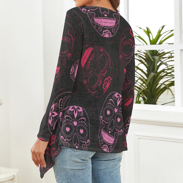 Women's Skulls Print knitted cardigan