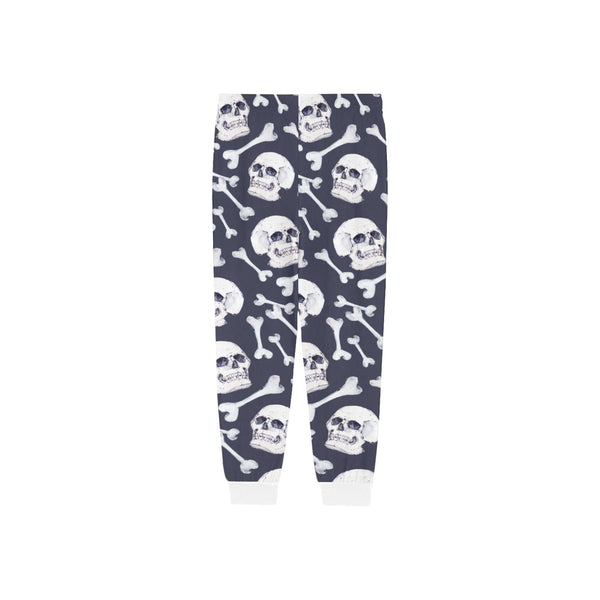 Blue White Skulls Men's Pajama Pants