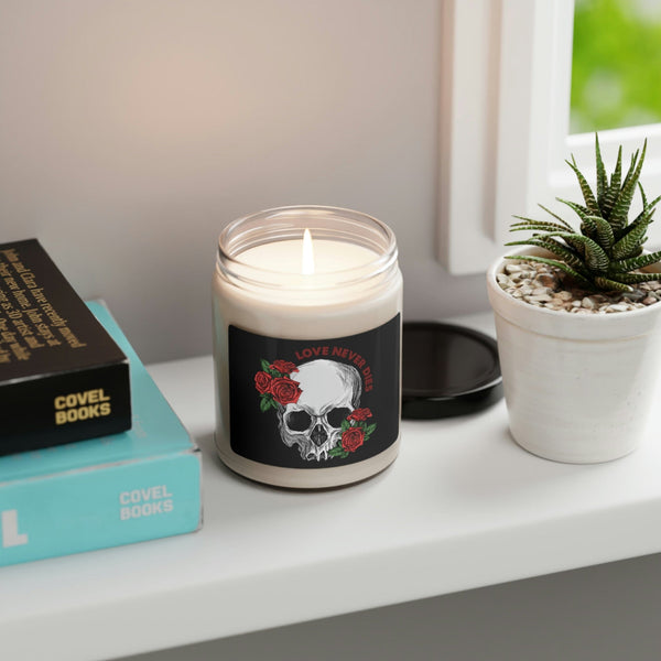 Skull Roses Love Never Dies Scented Soy Candle 5 Scents