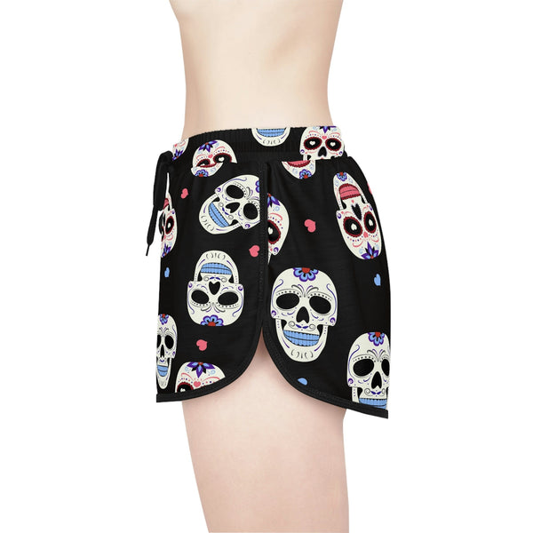Women's Meican Sugar Skull Relaxed Shorts