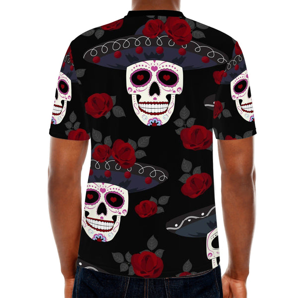 Men's Mexican Skull All Over Print T-shirts