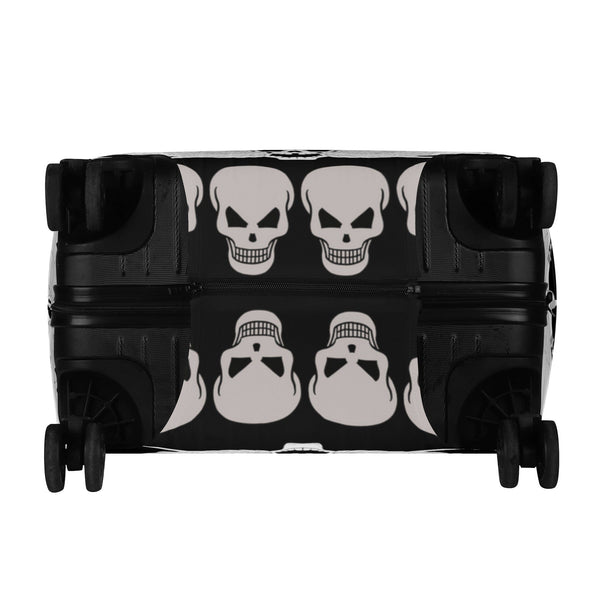 Skull With Wings Polyester Luggage Cover