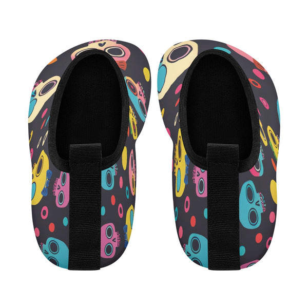 Colorful Skulls Kids Water Sports Skin Shoes