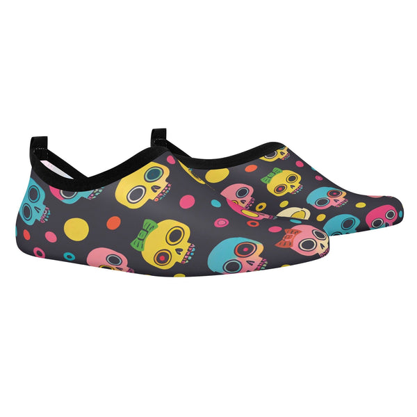 Colorful Skulls Kids Water Sports Skin Shoes
