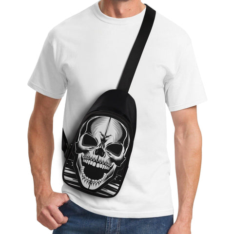 Skull Face Chest Bag
