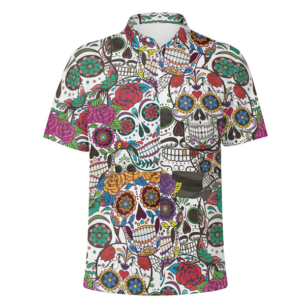 Men's Sugar Skulls Polo Shirt