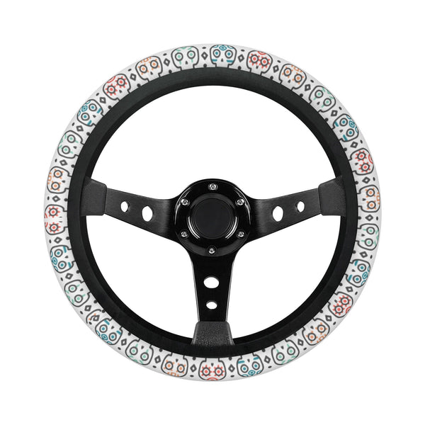 Color Skulls Car Steering Wheel Covers