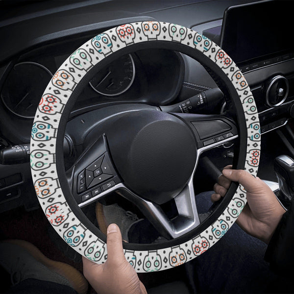 Color Skulls Car Steering Wheel Covers