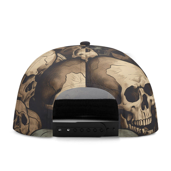 This Vintage Skulls Hip-hop Cap Is Casual And Comfortable Fit