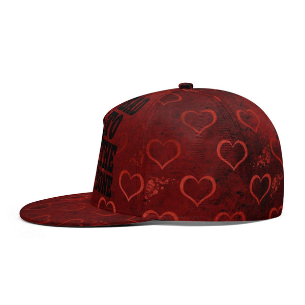 Skull Bad To The Bone Red Hearts Hip-hop Caps