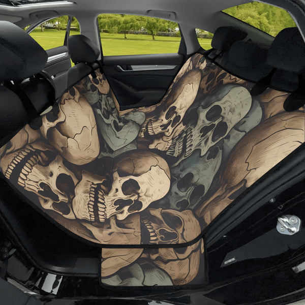 Vintage Skulls Car Pet Seat Covers