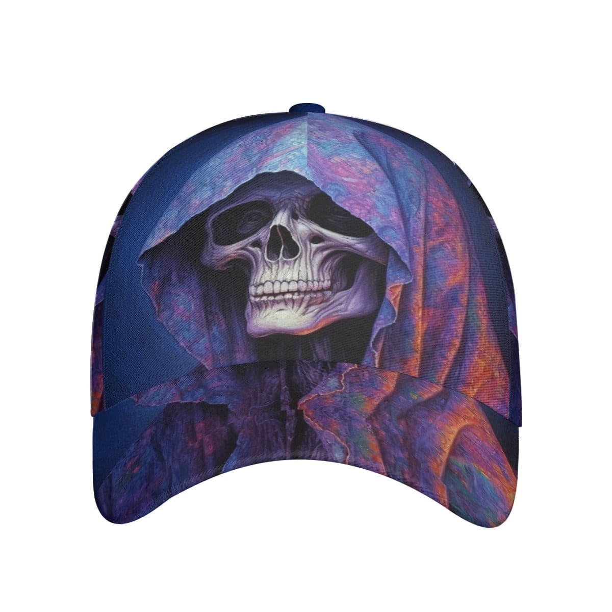 Grim Reaper Purple Gothic Peaked Cap