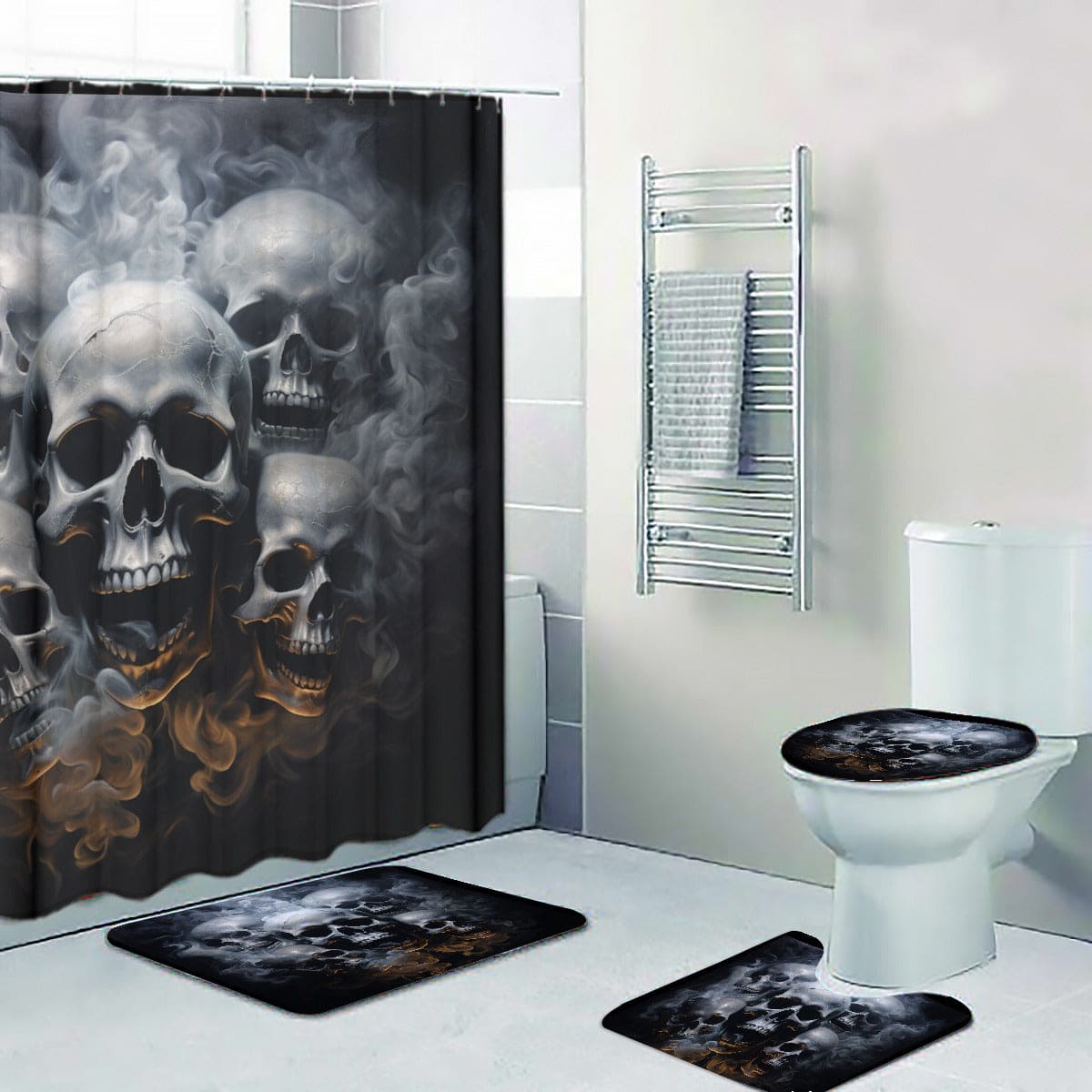 Smoking Skulls Four-piece Bathroom