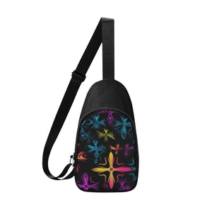 Gothic Colorful Crosses Chest Bags