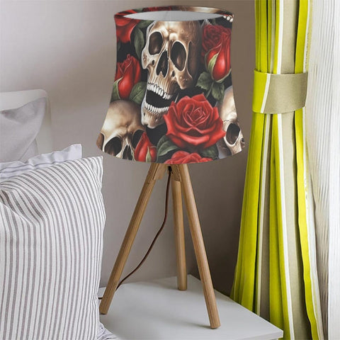 Skull Red Roses Lampshade For Your Home