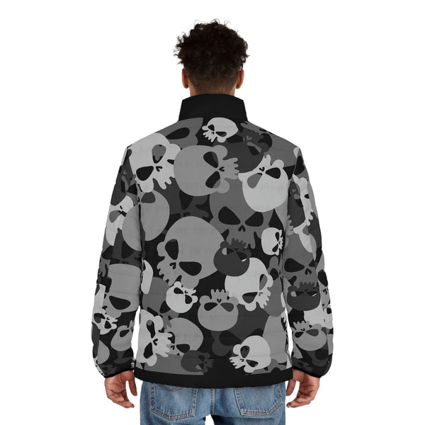 Men's Camo Skulls Puffer Jacket
