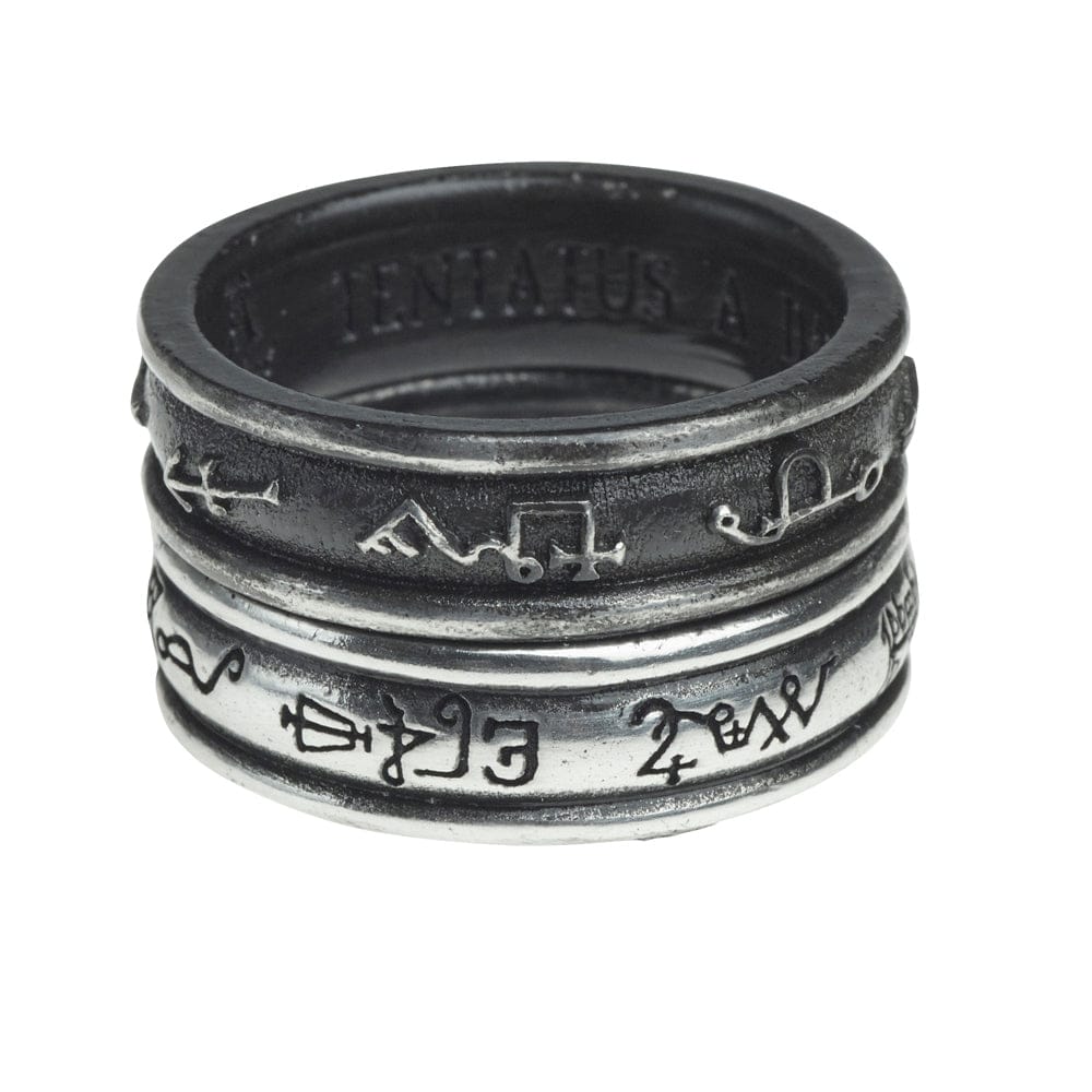2 Rings One With Demon Black & Other With Angel White Ring – Everything ...