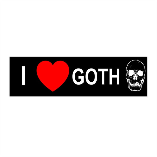 I Heart Goth - Original Skull Bumper Stickers
