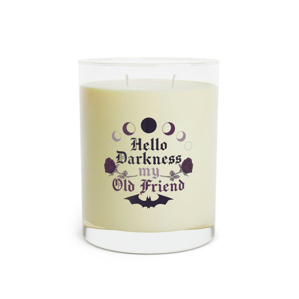Hello Darkness My Old Friend Scented Candle - Full Glass 3 Scents