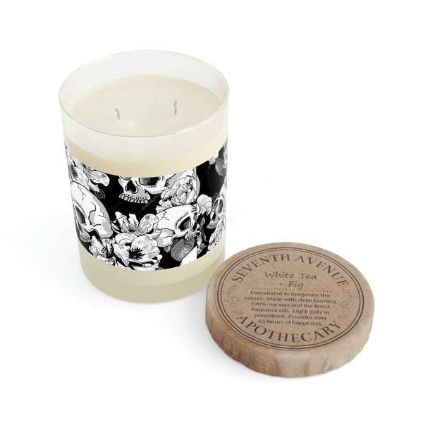 Gray Skulls Floral Scented Candle - 3 Scents