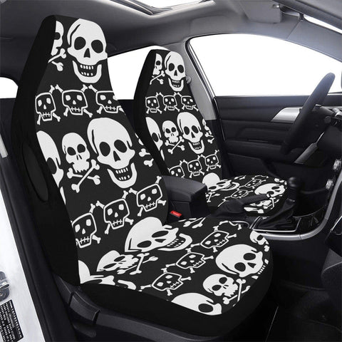 Gothic Skulls damask universal Car Seat Covers