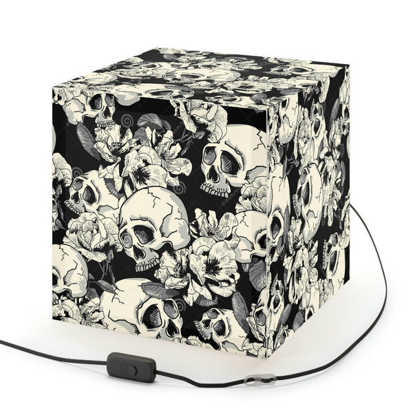 Skull Foral Light Cube Lamp 2 Sizes