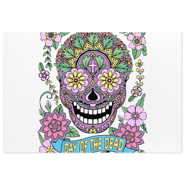 Skull Day Of The Dead Jigsaw Puzzle (30, 110, 252, 500,1000-Piece)
