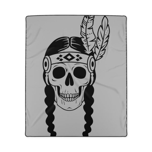 Indian Skull Polyester Blanket