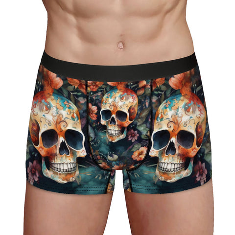 Halloween Catacomb Skull Boxer Briefs Men's Underwear - Sporty Chimp  legging, workout gear & more