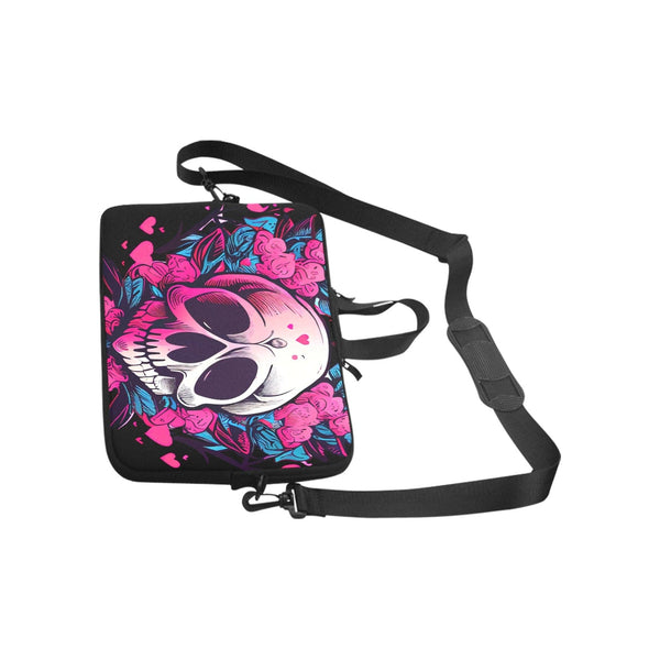 Skull Heart Pink Floral Laptop Classic Sleeve for 15.6" MacBook Air