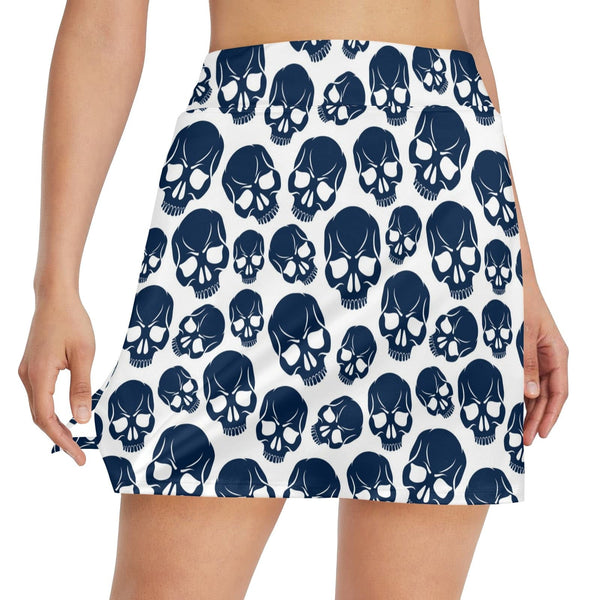Skulls Women's Golf Skirt With Pockets