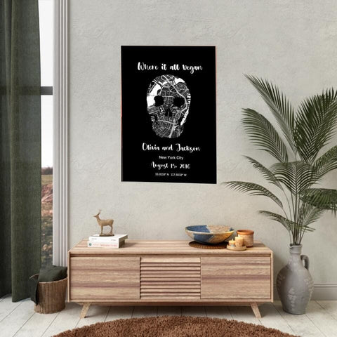 Where it all began - Skull Design Black Background
