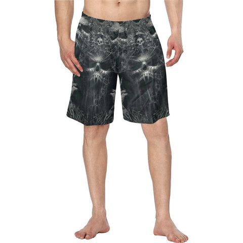 Achieve That Perfect Summer Look With These Screaming Skull Men's Swim Trunks