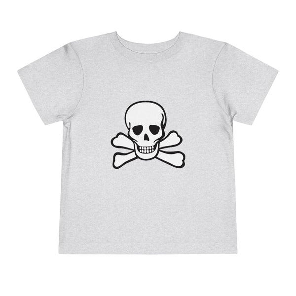 Skull Crossbones Toddler Short Sleeve Tee 18 Colors