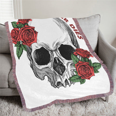 Love Never Dies Ultra-Soft Fringe Blanket 40"x50"